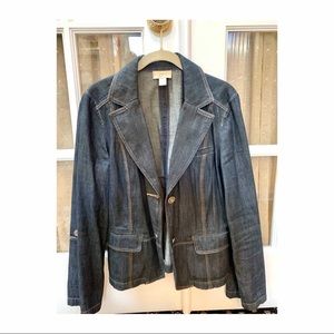 Ann Taylor LOFT denim jean jacket size 12